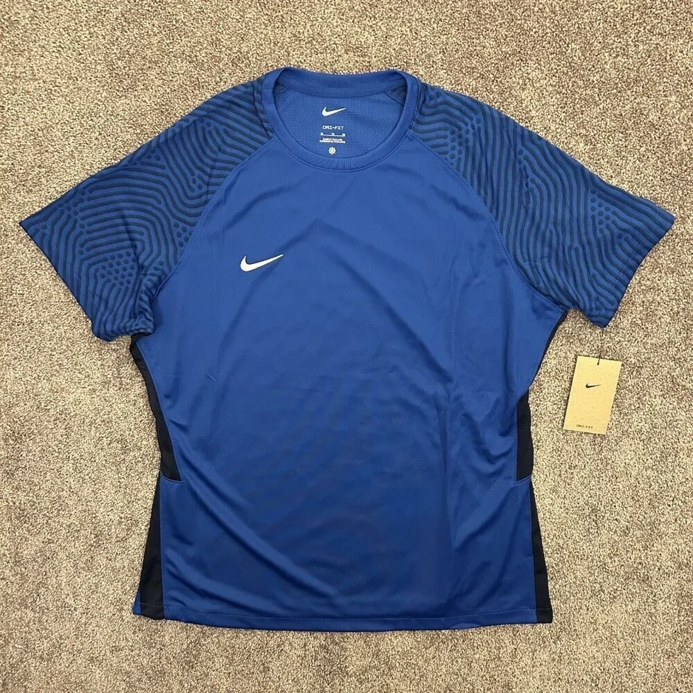 Nike Soccer Jersey Top Short Sleeves Blue Women's Dri-Fit Size XL - NWT$50